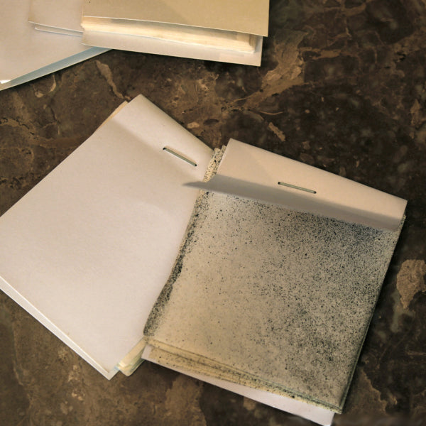 Pyropapier Pad, Weiß, 6x8cm (20 Blatt) - Panda Magic